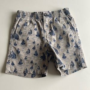 Janie and Jack Boat Print Shorts